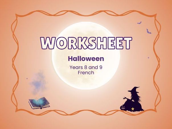 Halloween – Reading and writing – KS3 French worksheet