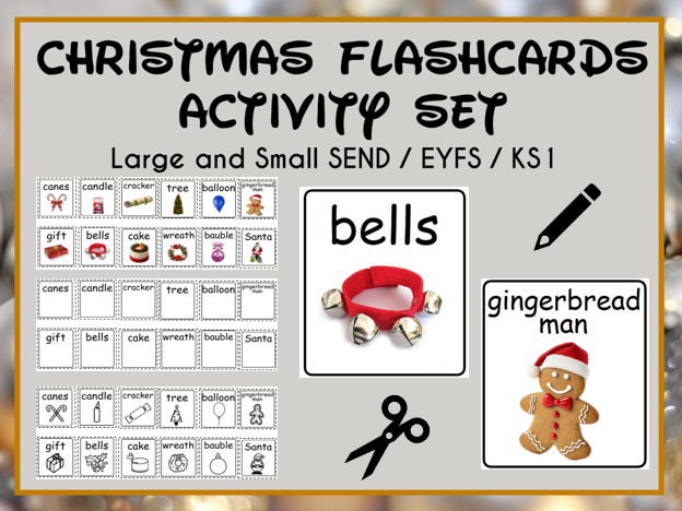 Christmas Flashcards Activity Set
