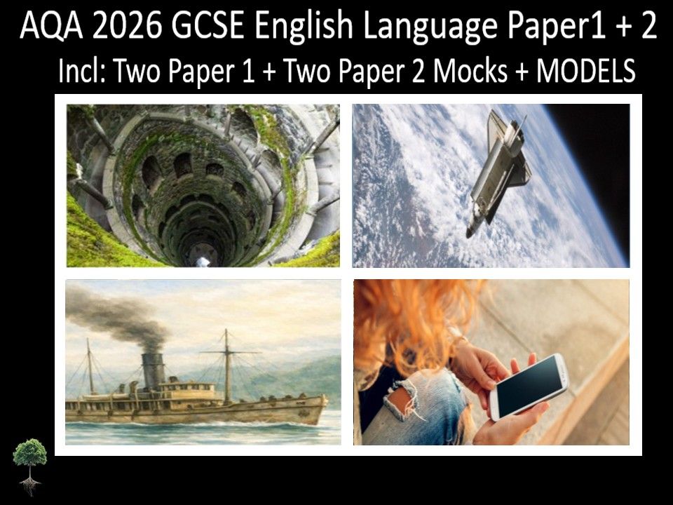 Four AQA 2026 GCSE English Language Paper 1 + 2 Mocks | Models