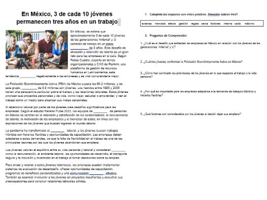Spanish Alevel Worksheets + Answers Y13 topics