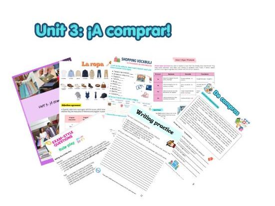 Edexcel GCSE Spanish - Module 6: Unit 3 ¡A comprar!