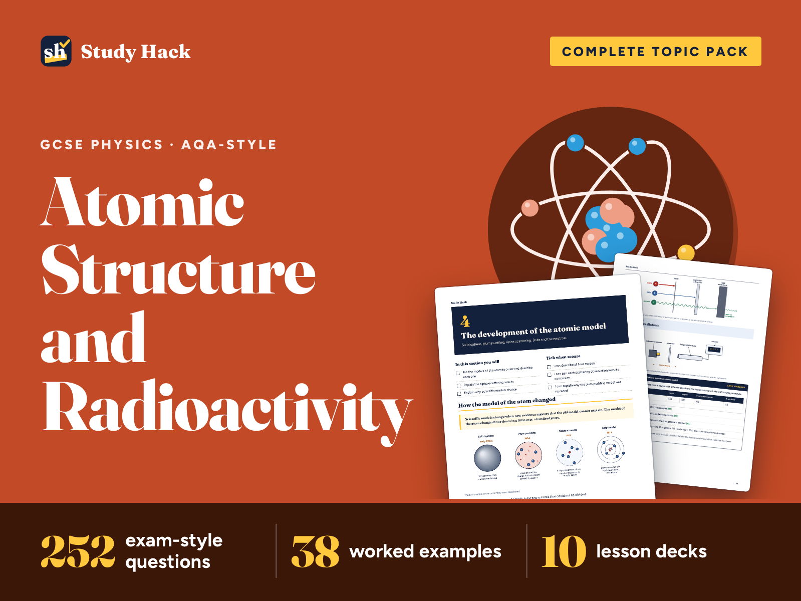 GCSE Physics Bundle (AQA-style): Topic Packs, Revision Mats and Calculations