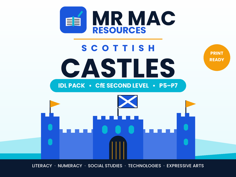 Scottish Castles IDL Pack - Scottish CfE Second Level - P5-P7 - Interdisciplinary Learning Topic
