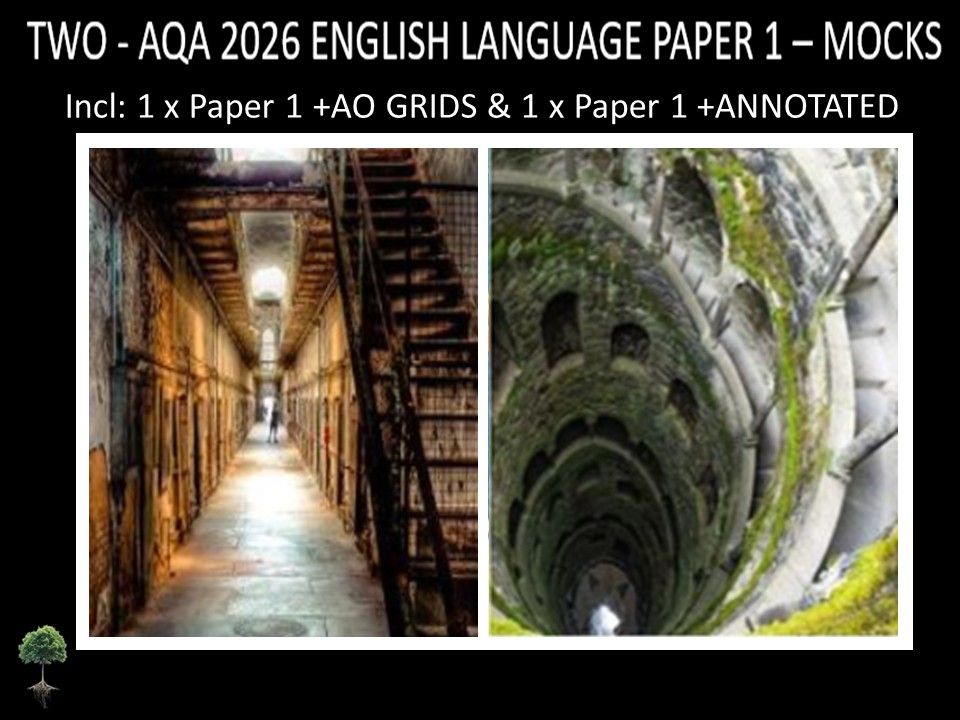 TWO - AQA PAPER 1 | 2026 FULL MOCKS | + ANNOTATED + AO GRIDS