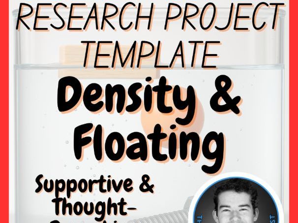 Density & Floating | Physics Research Project Template | Digital + Print