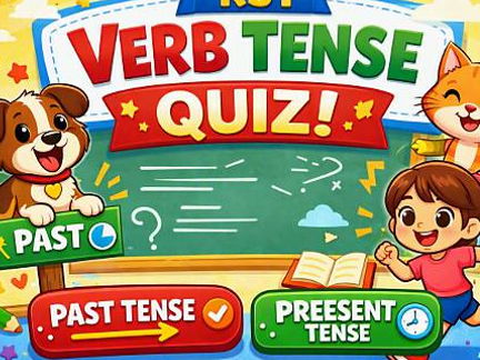 Pupil-friendly quiz - KS1 simple verb tense