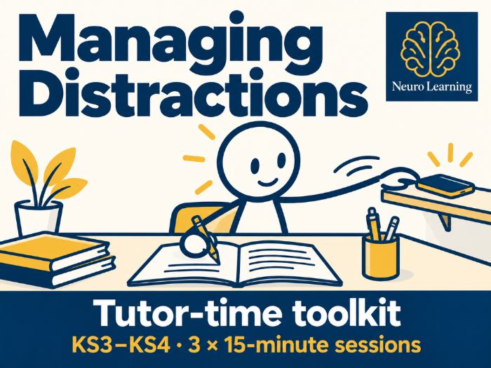 Managing Distractions KS3 KS4 | Study Skills Tutor Time Toolkit