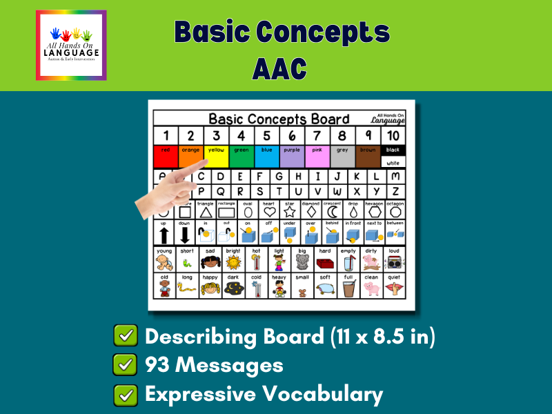 Basic Concepts Board 93, Teach & Describe