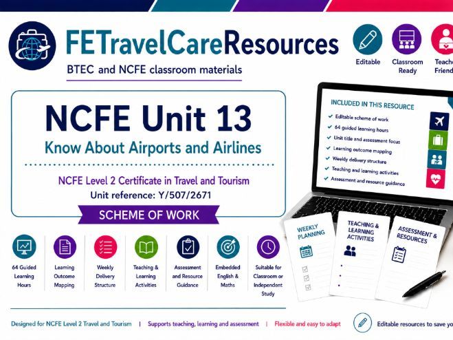 NCFE Unit 13 Travel & Tourism Scheme of Work