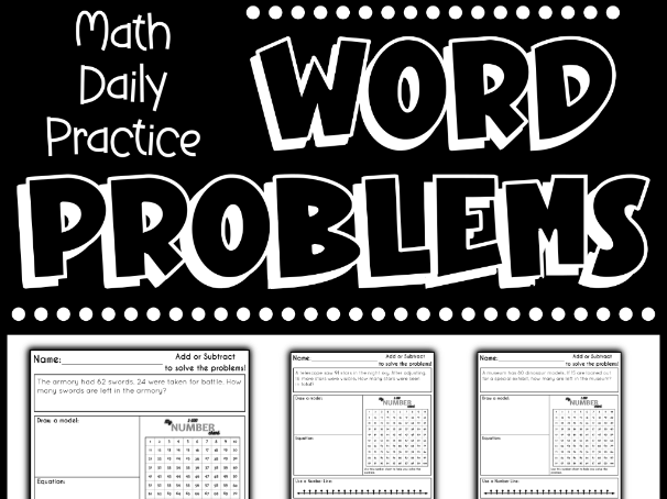 Year 2 Addition & Subtraction Word Problems to 100 | Transport, Weather, Dinosaur Maths KS1