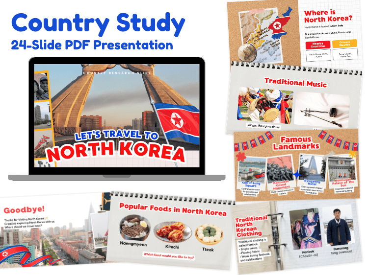 North Korea Country Study | 24-Slide Geography & Culture Presentation