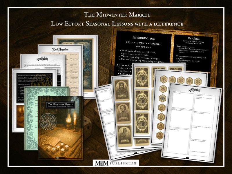 Christmas Boardgame Design Lesson - The Midwinter Market FULL