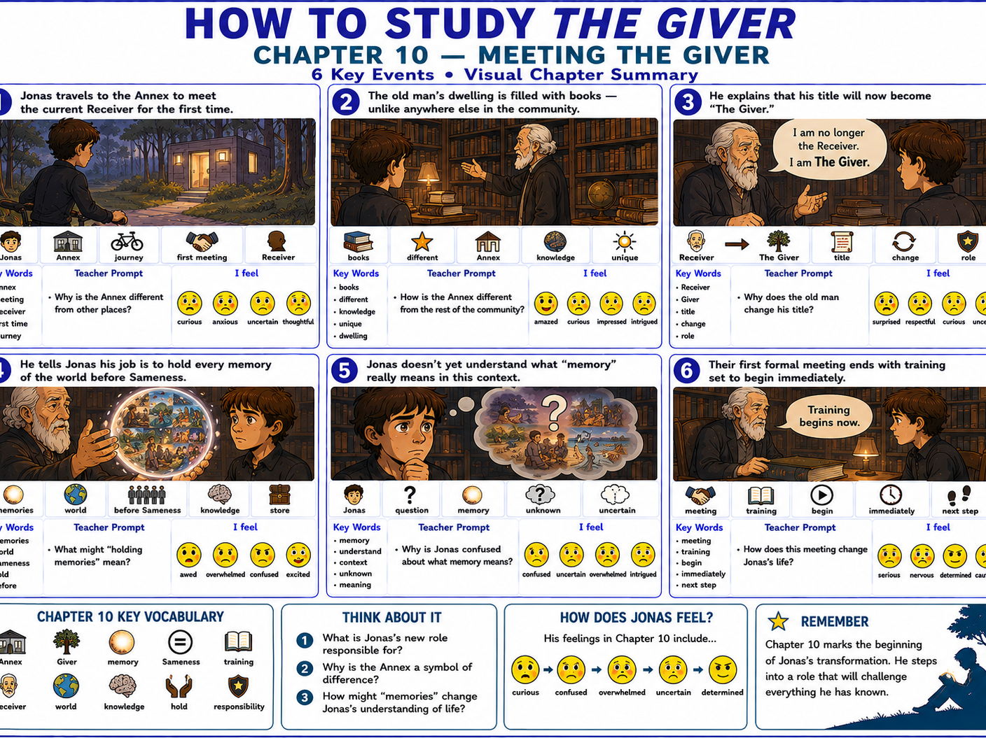 The Giver Chapter 6-10 Visual Summary: UDL & SEN Mat