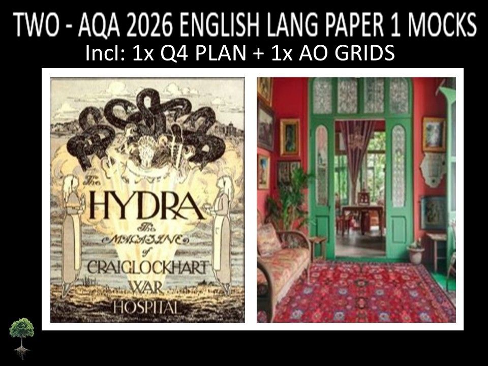 TWO - AQA PAPER 1 | 2026 FULL MOCKS | Q4 PLAN | AO GRIDS