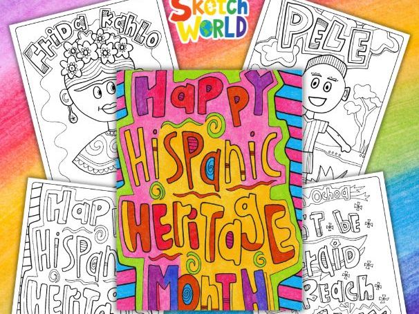 Hispanic Heritage Month Coloring Pages | Multicultural Activities for Kids