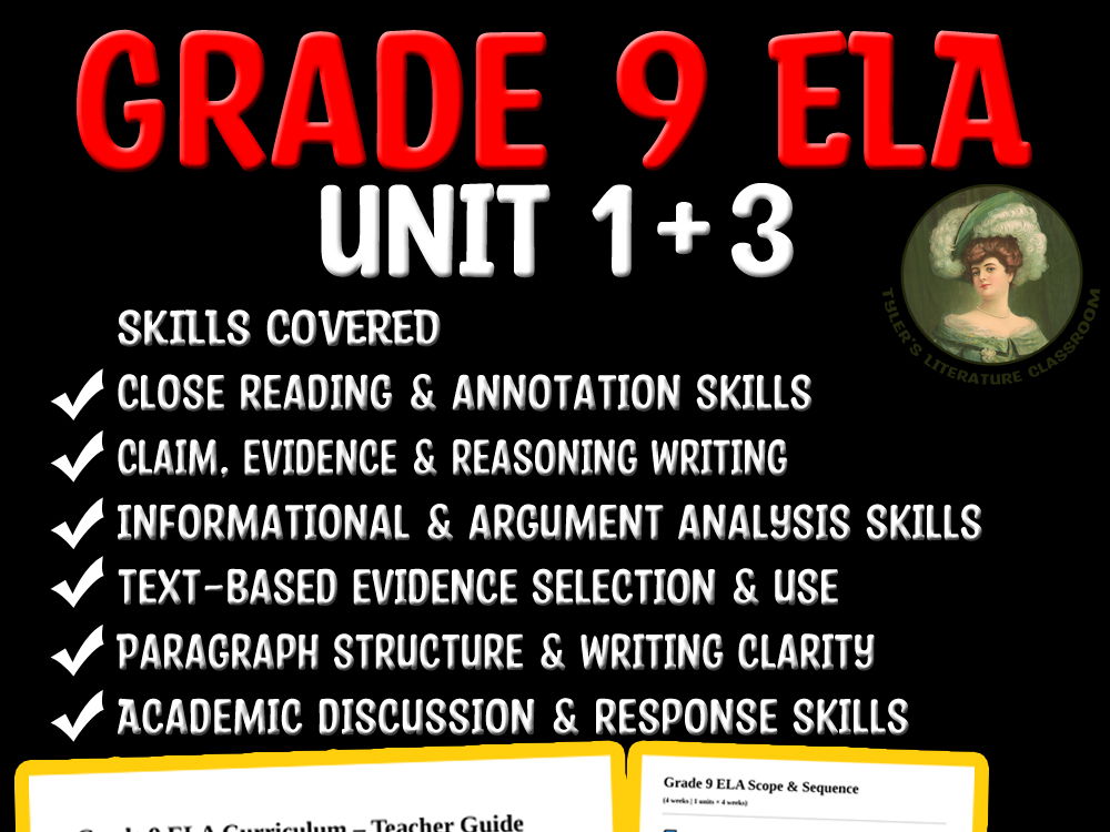 Grade 9 ELA Unit 1 & 3 | Foundations of Argument Writing