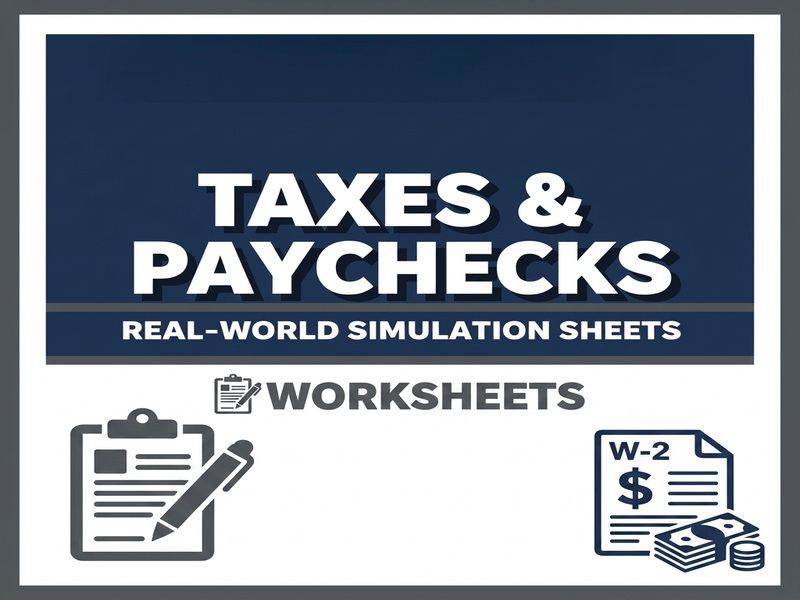 Taxes & Paychecks – Real-World Simulation Sheets