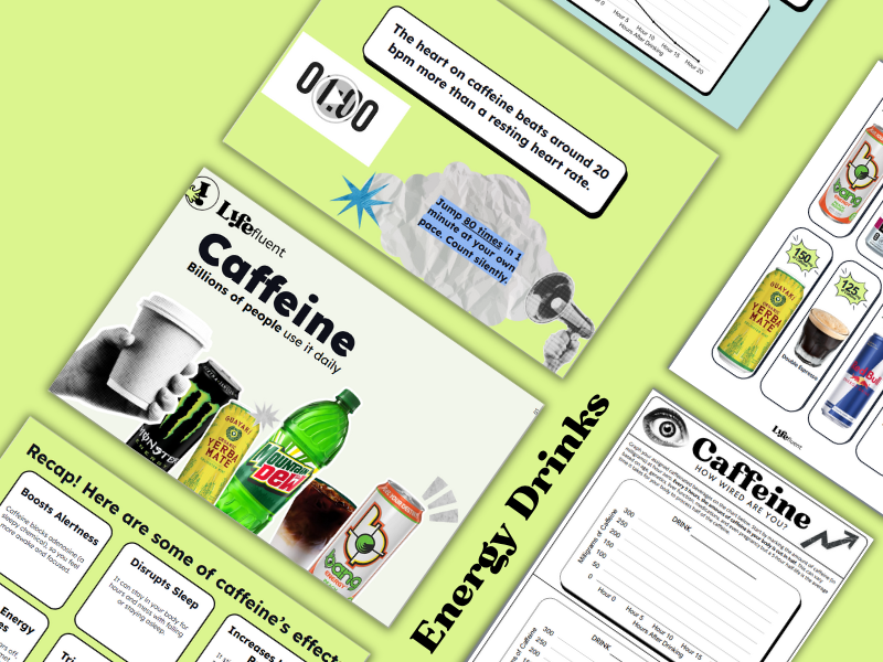 Energy Drinks Have HOW MUCH Caffeine?! Nutrition & ATOD Lesson + Activity