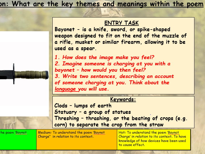 Baynot Charge - Differentiated Lesson