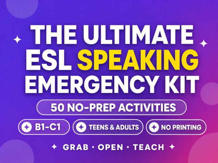 50 No-Prep ESL Speaking Activities B1-C1