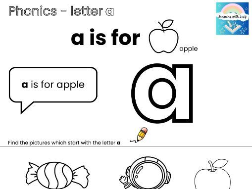 Phonics – Letter a | Find, Match & Identify the Short a Sound