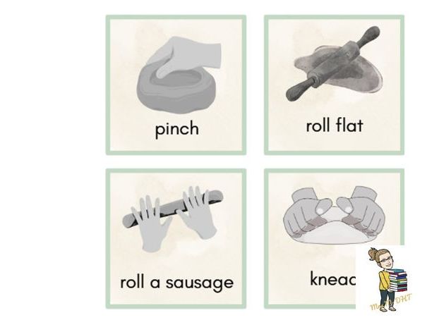 Playdough prompt cards