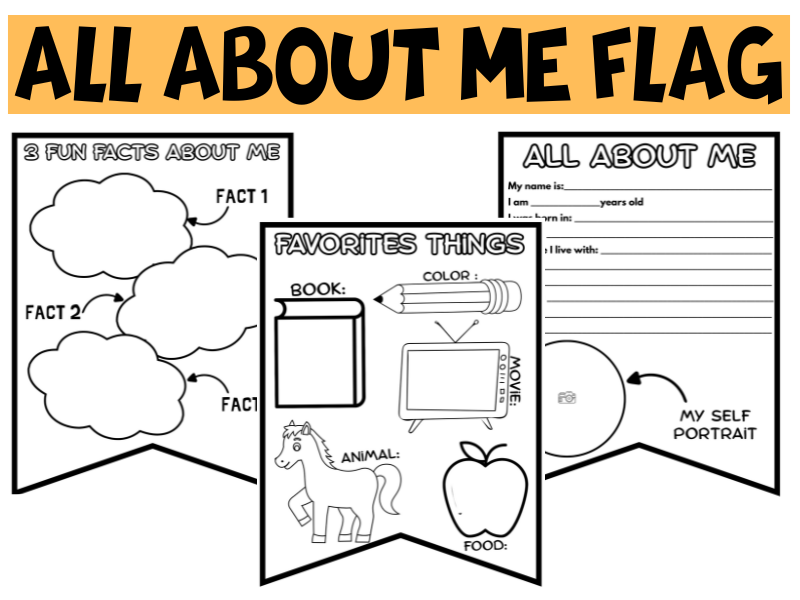All about me Flag - KS2 primary