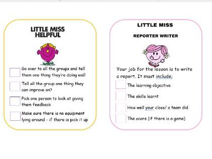 Little Miss Non Doer Cards