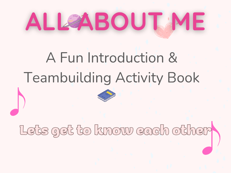 All About Me" Icebreaker Activity Booklet - Back to School