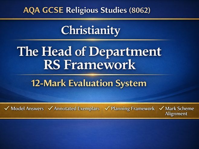 AQA GCSE Religious Studies (8062) – Christianity: 12-Mark Evaluation System