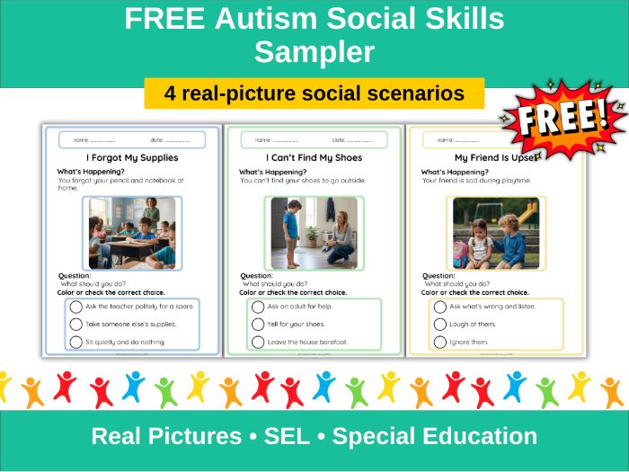 Free Autism Social Skills Worksheets