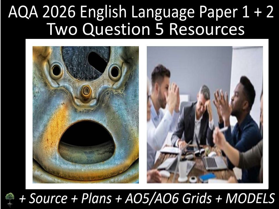 Two Question 5: AQA 2026 English Language Paper 1 + 2 | Resources
