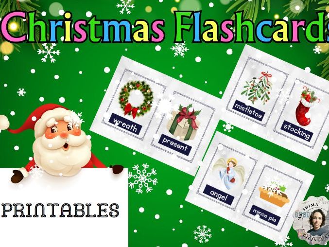 Christmas Vocabulary Worksheet | Printable Matching Activity