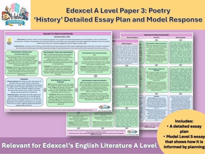 'History' A Level Essay Plan and Model Response