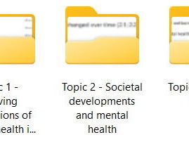 AAQ in Mental Health - F401 Unit - Mental health wellbeing and society