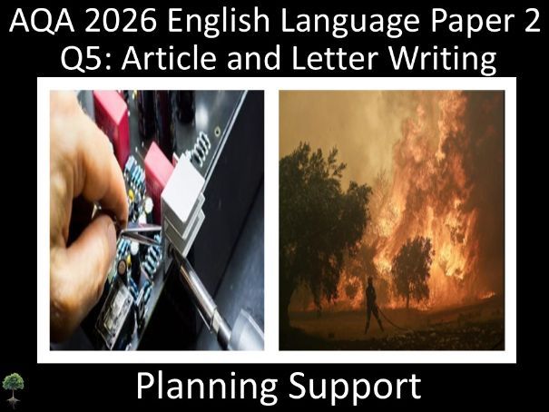 Two Question 5: AQA English Language Paper 2 | Planning (R/W)