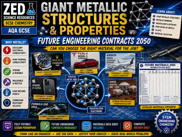 Giant Metallic Structures & Properties | Future Engineers Materials Challenge | GCSE Chemistry AQA
