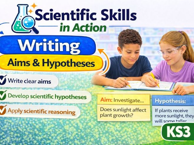 Writing Aims & Hypothesis (KS3 Science Skills): Investigate Like a Scientist