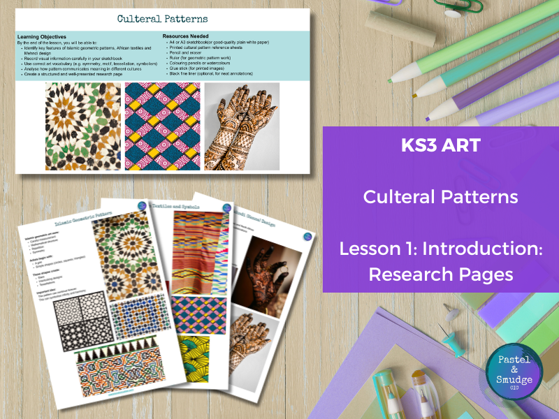 KS3 Art – Cultural Patterns Lesson 1: Introduction & Research Page