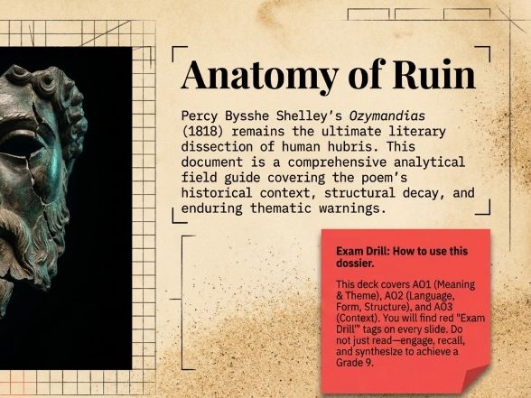 Ozymandias by Percy Shelley | AQA Power and Conflict Anthology | GCSE Poem