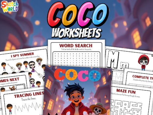 Colorful Kids Activity Pack | Preschool & Kindergarten Worksheets