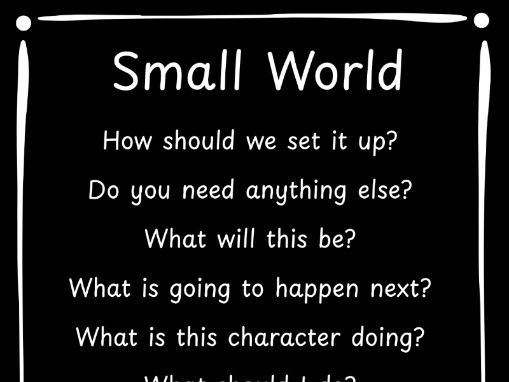 Question Prompts provision areas EYFS