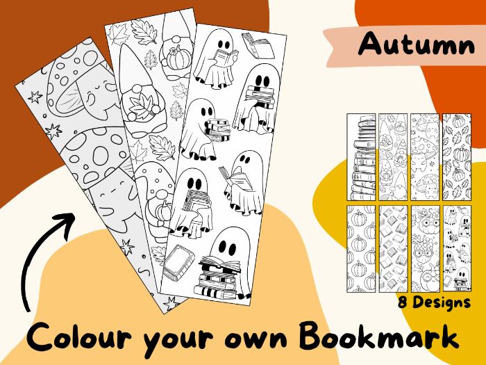 Colour your own Bookmark- Autumn/Fall