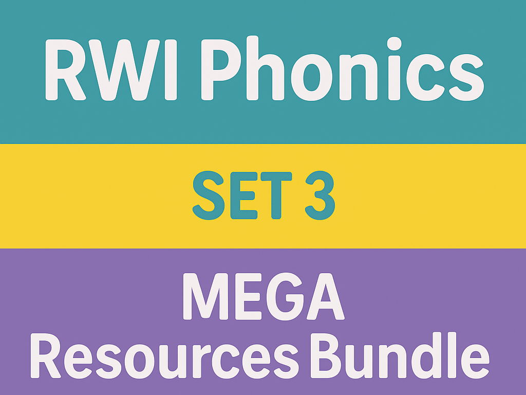 RWI Phonics Set 3 MEGA Bundle – Flashcards, Games, Workbooks & Posters