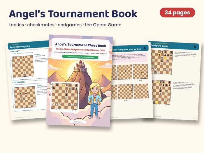 Chess Tactics, Checkmates and Endgames Book