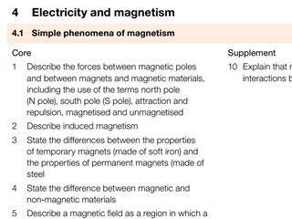 iGCSE Physics - Complete Unit 4 (part 2) Electricity and Magnetism