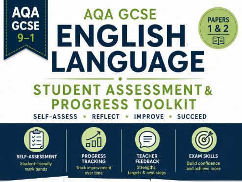 AQA GCSE English Language Papers 1 & 2 Self-Assessment Booklet | Student-Friendly Mark Schemes