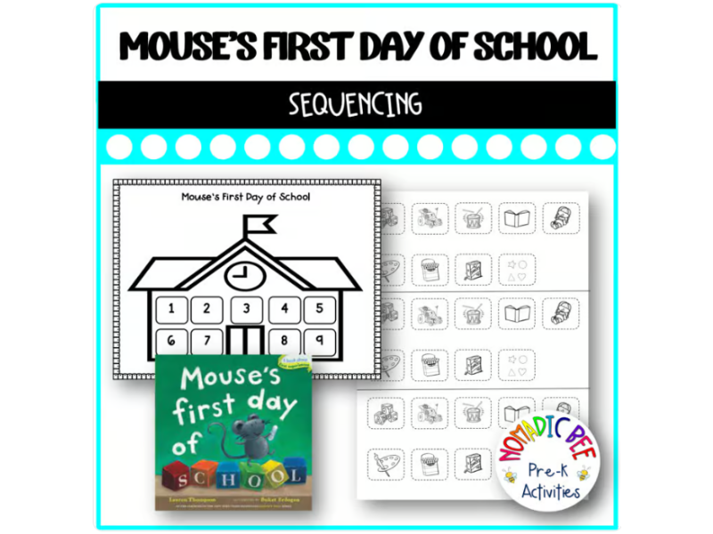 Mouse's First Day of School Activity