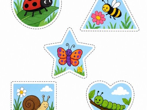 Themed shape cutting sheets
