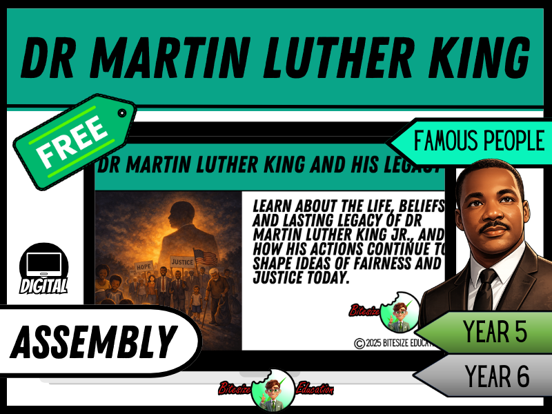 Dr Martin Luther King and His Legacy | Assembly Presentation | Year 5/6